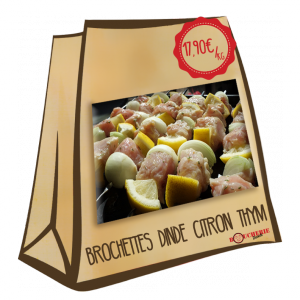 Brochettes viande marinée par la boucherie Donati au Grau du roi