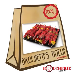 Brochettes de Boeuf de la Boucherie Donati au Grau du Roi