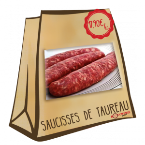 Saucisse de taureau artisanale dans le Gard