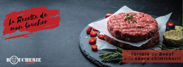 Recette tartare boeuf à la sauce chimichurri