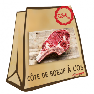 Colis de viande pour grillade : Côte de boeuf